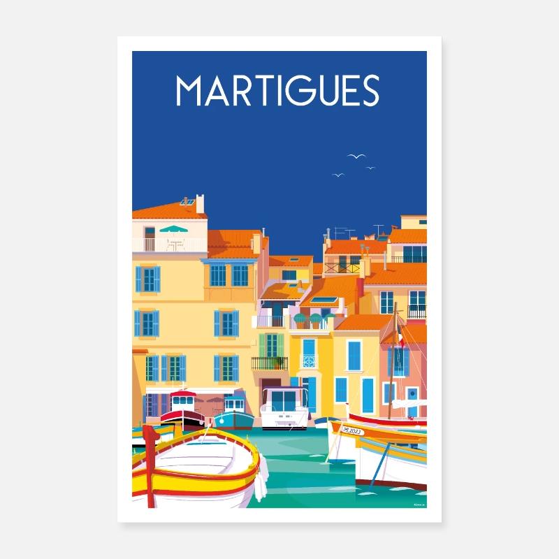 MARTIGUES Poster 40 x 60 cm