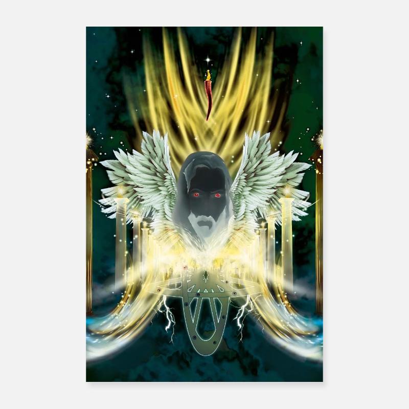 Das Menschenwesen - Poster 40x60 cm - Weiß