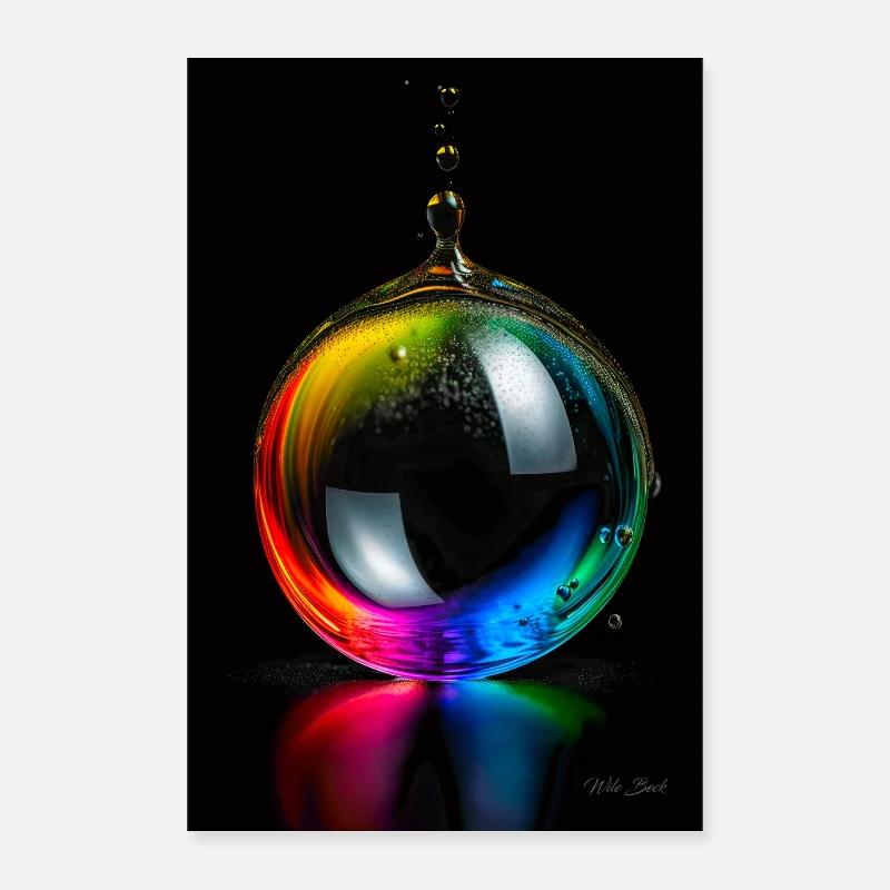 Drop rainbow 5 Poster 16" x 24" (40x60 cm)