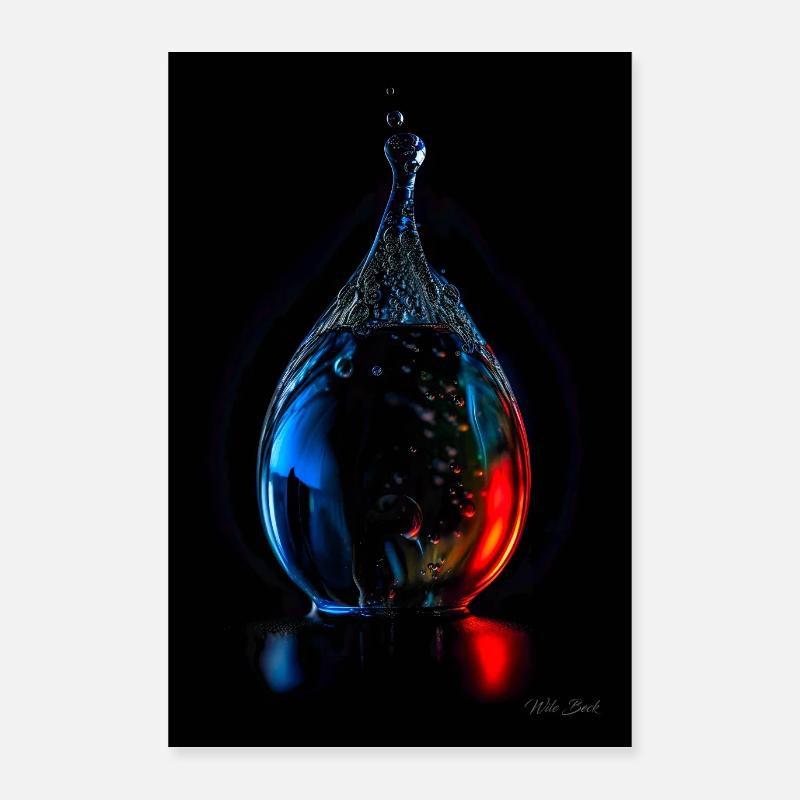 Tropfen plasma 7 Poster 40x60 cm