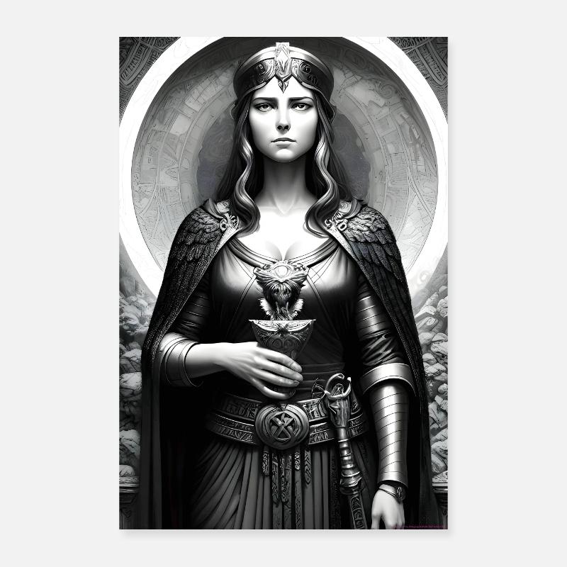 Athéna - Poster 40 x 60 cm - blanc