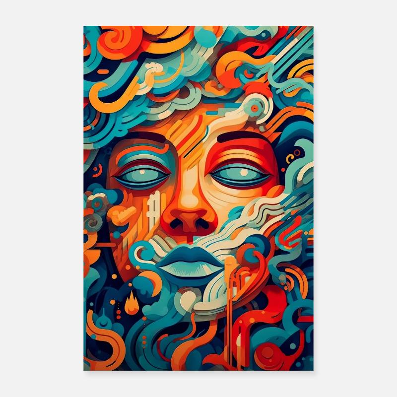 Geometrische Euphorie Poster 40x60 cm