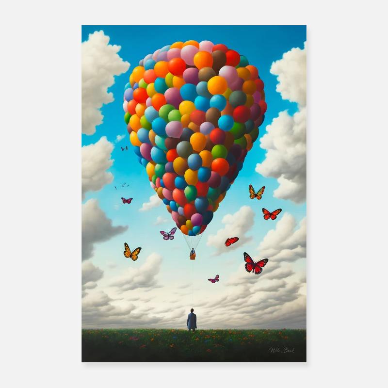 Ballooning Poster 16" x 24" (40x60 cm)