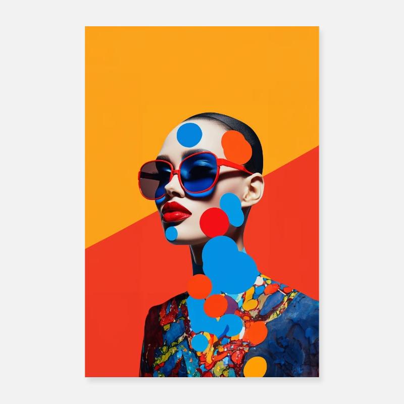 Trending Cool Women Pop Art Poster 16" x 24" (40x60 cm)