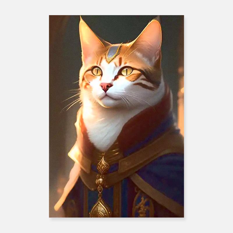 Katze im Steampunk Style Poster 40x60 cm
