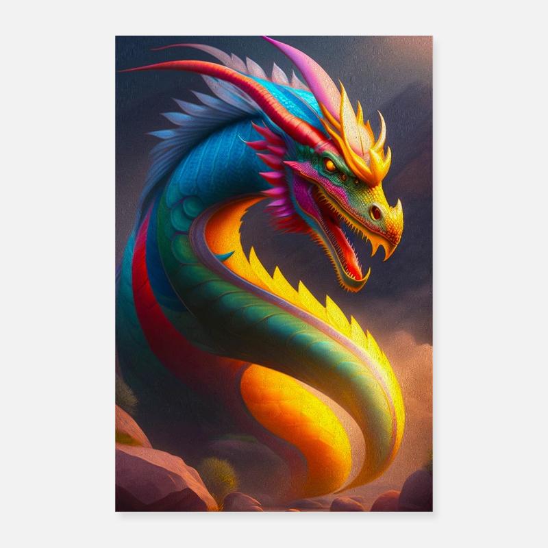 Drachen Poster 40x60 cm