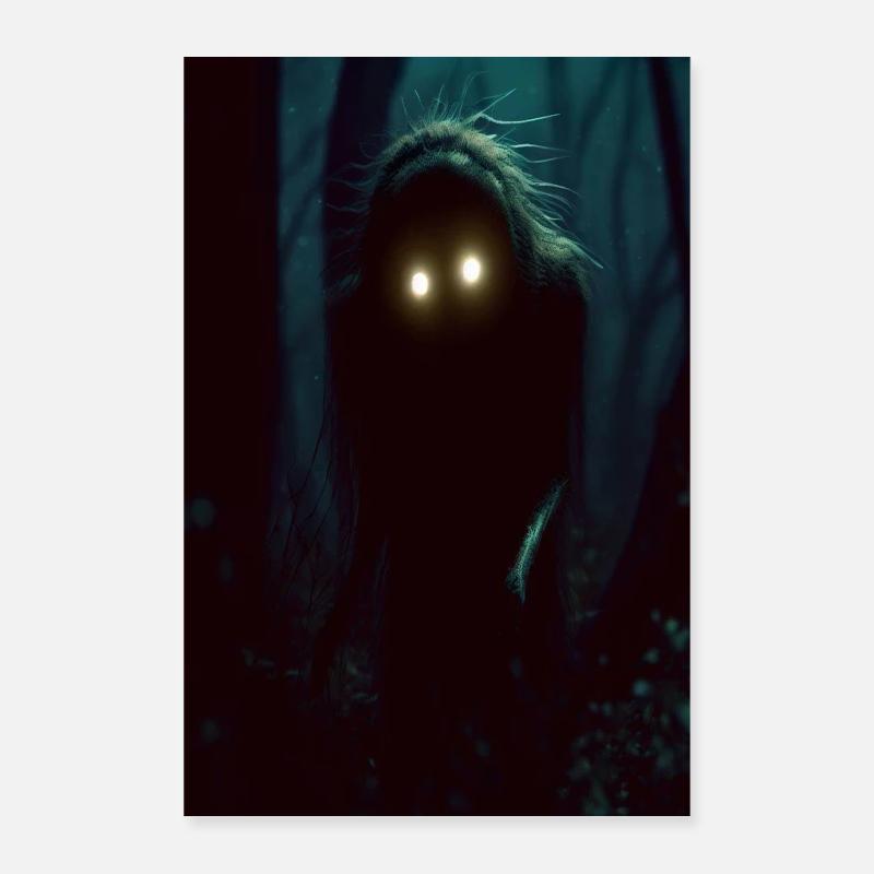Nachtwanderer - Poster 40x60 cm - Weiß