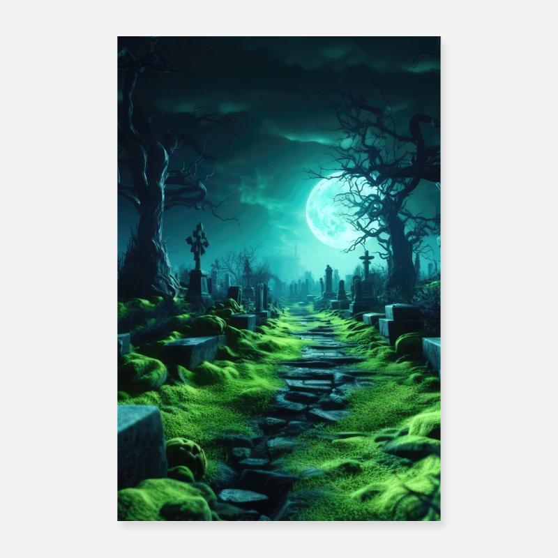 Der grüne Friedhof, Hochformat Poster 40x60 cm