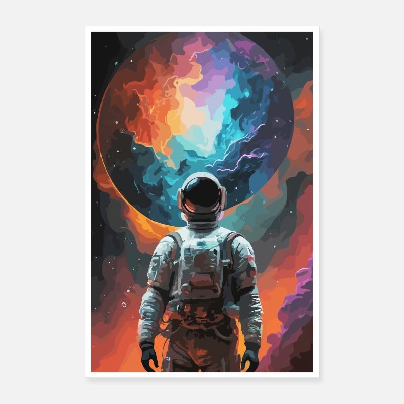 Astronaut, Futuristic, Space Space, Universe Poster 16" x 24" (40x60 cm)