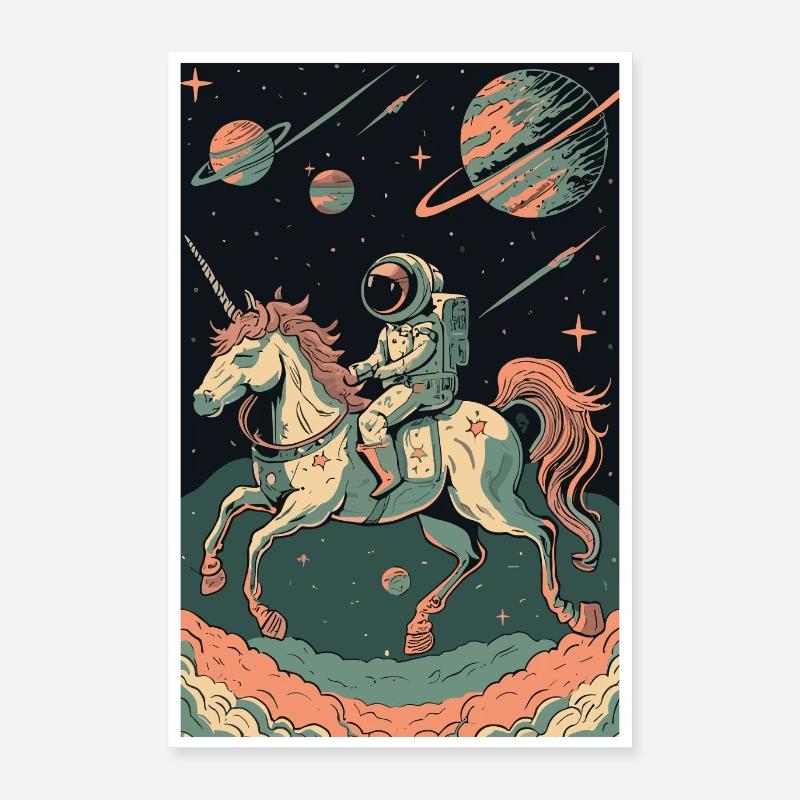 Astronaut, Futuristic, Space Space, Universe Poster 16" x 24" (40x60 cm)