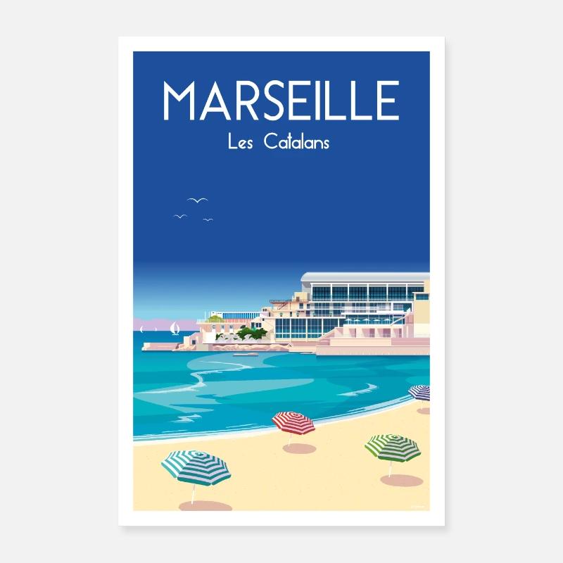 MARSEILLE DIE KATALANEN Poster 40x60 cm