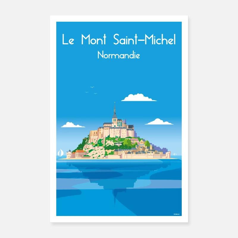 MONT SAINT MICHEL Poster 40 x 60 cm