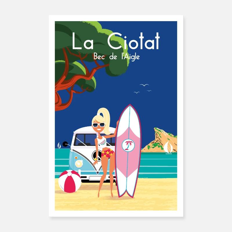 LA CIOTAT BEC DE L AIGLE Poster 40 x 60 cm