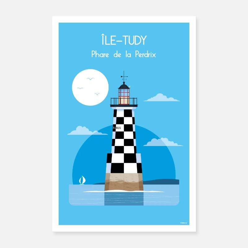 PHARE DE LA PERDRIX Poster 40 x 60 cm