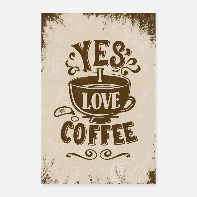 Café Oui J’aime le café Coffeelovers 005 Poster 40 x 60 cm