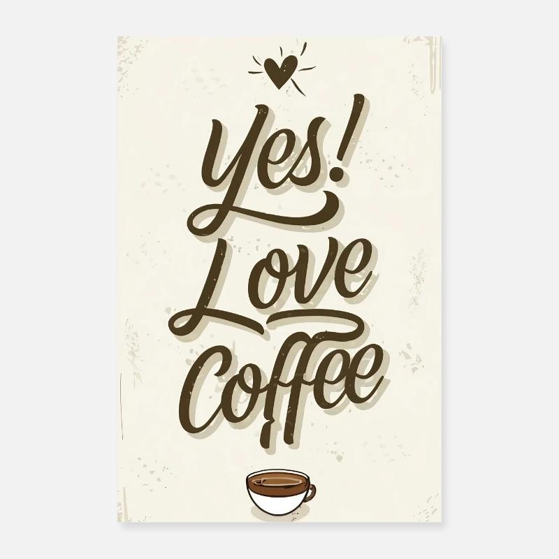 Café Oui J’aime le café Coffeelovers 005 Poster 40 x 60 cm