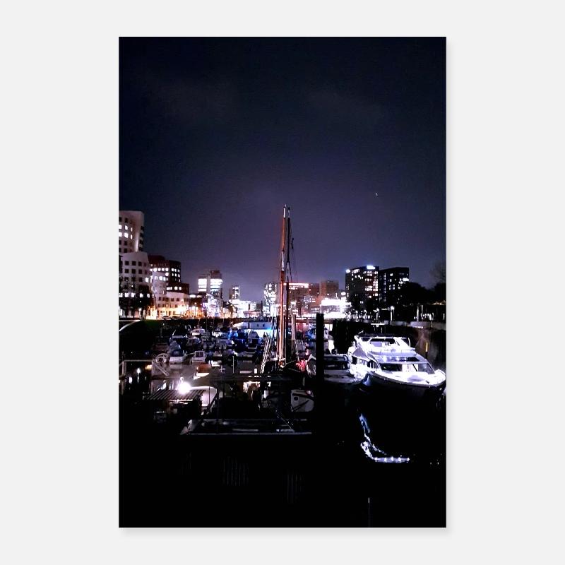 Hafen,medienhafen, Düsseldorf,skyline,Poster Poster 40 x 60 cm
