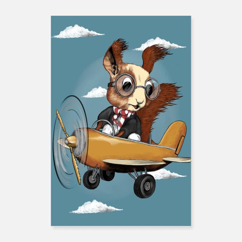 écureuil volant Poster 40 x 60 cm