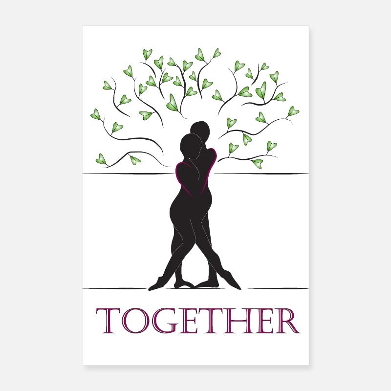 Sammen sort Poster 40x60 cm