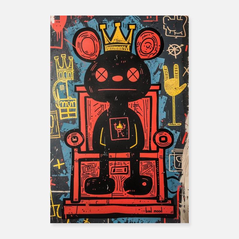 Roi de la mauvaise humeur Poster 40 x 60 cm