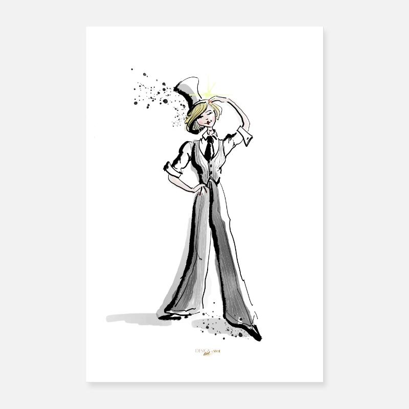 Magie - Poster 40 x 60 cm - blanc