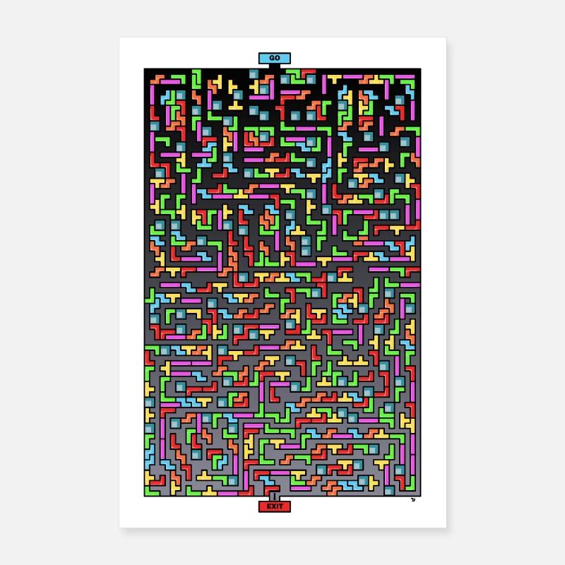 Laby Brik Poster 40 x 60 cm
