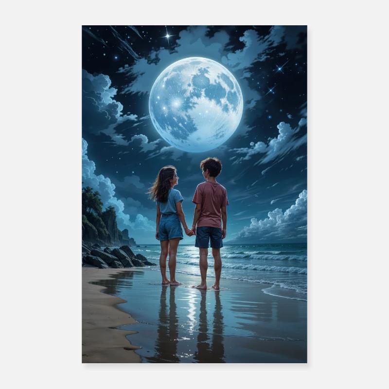 Moonlight Romance Poster 16" x 24" (40x60 cm)