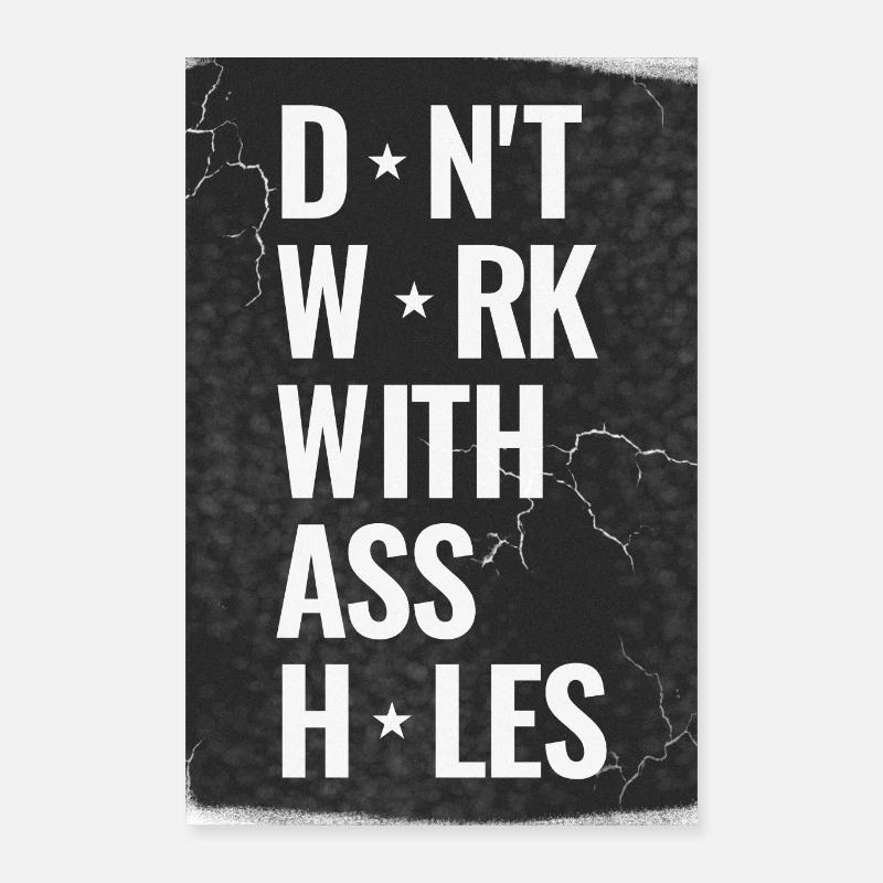 Arbeitskollegen sind Stress Poster 40x60 cm