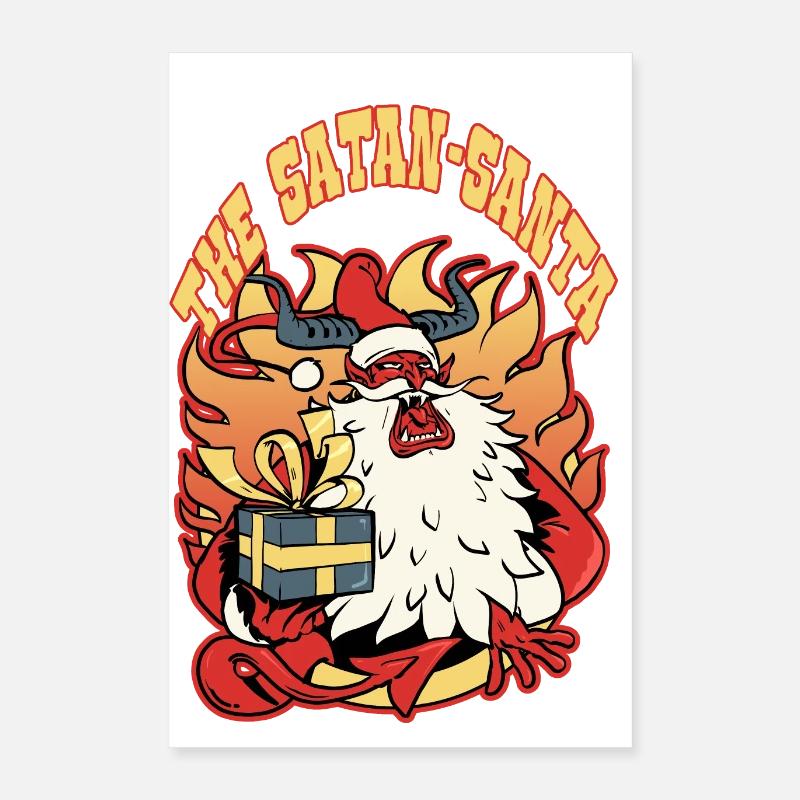 Satan Santa Poster 16" x 24" (40x60 cm)