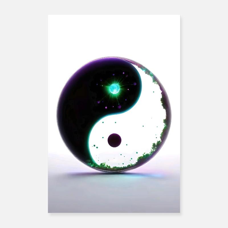 Sphère Yin Yang Poster 40 x 60 cm