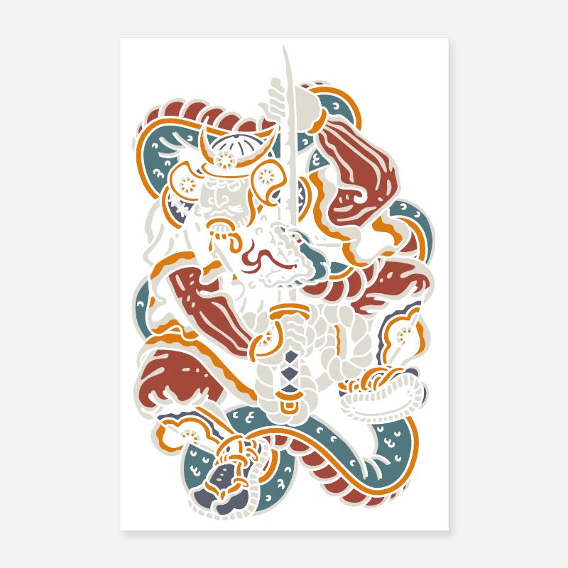 01 SCHLANGEN-SAMURAI Poster 40x60 cm