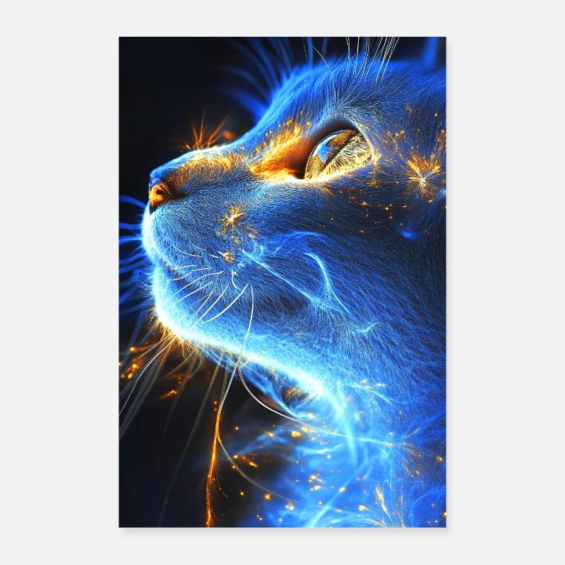 Néon Spark Chat Poster 40 x 60 cm