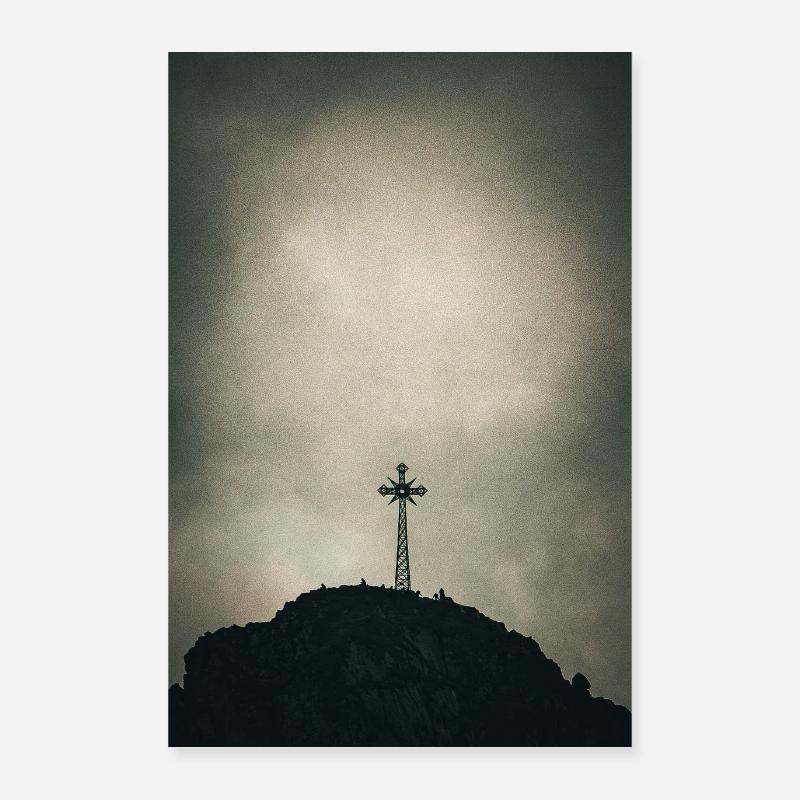 Croix du sommet Poster 40 x 60 cm