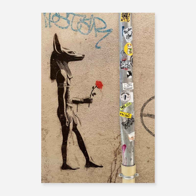 Anubis - Poster 40 x 60 cm - blanc