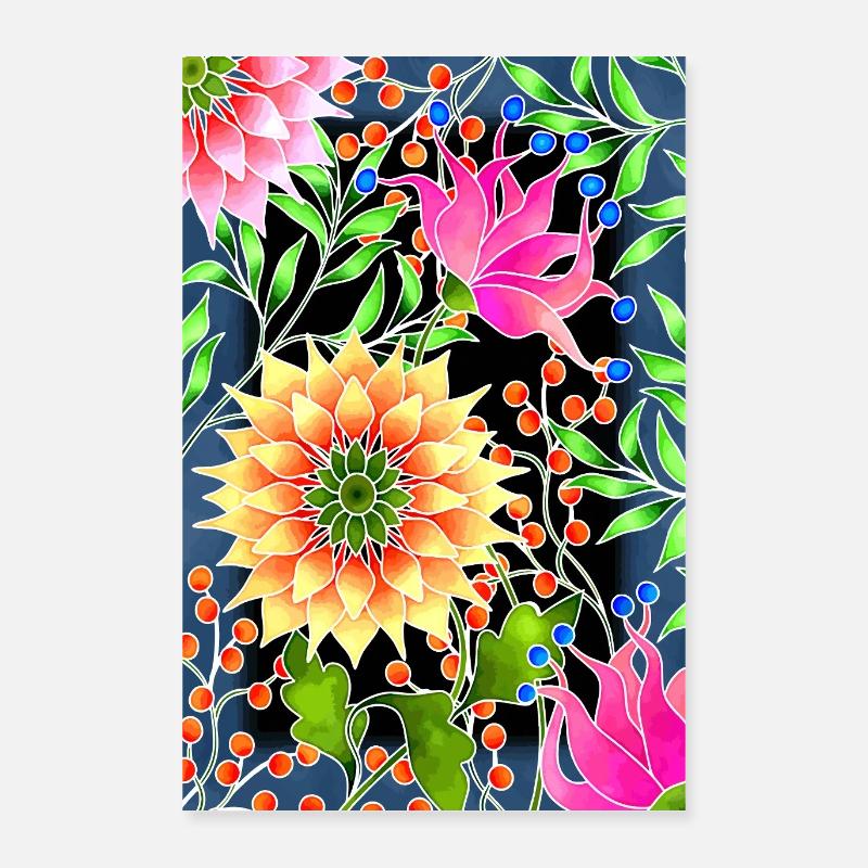 Flowers Poster 16" x 24" (40x60 cm)