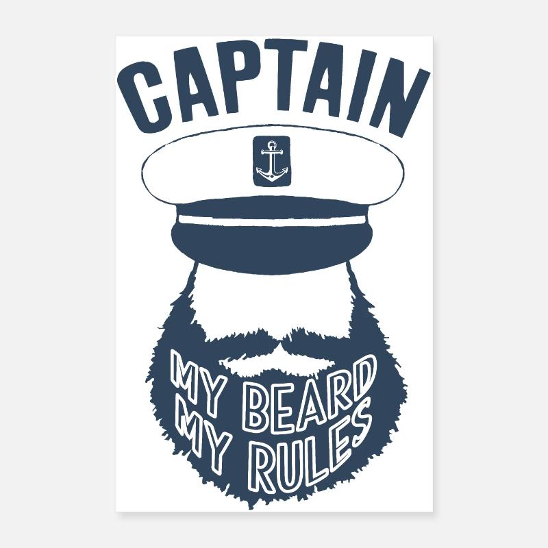 KAPITÄN BART REGELN BOOT Poster 40x60 cm