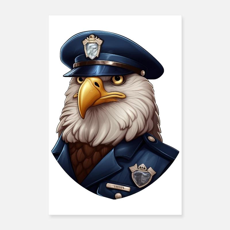 Polis uggla Poster 40x60 cm