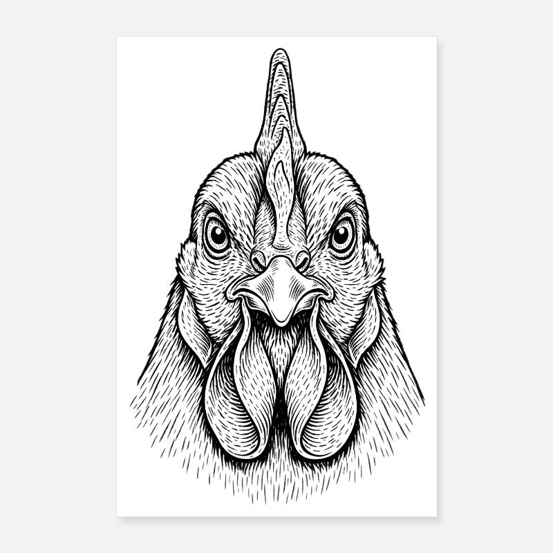 Huhn Poster 40x60 cm