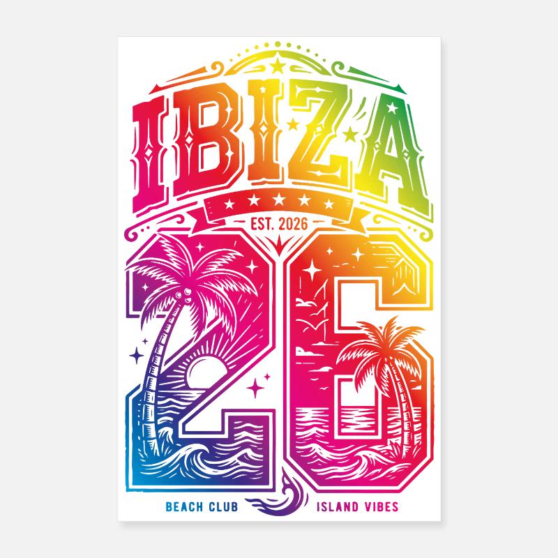 Ibiza 26 Coloré 2026 Poster 40 x 60 cm