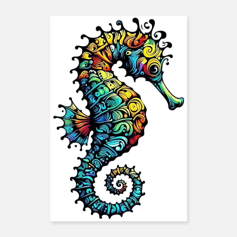 Seepferdchen Poster 40x60 cm