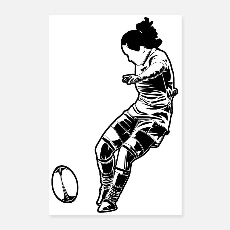 Joueur de rugby Poster 40 x 60 cm