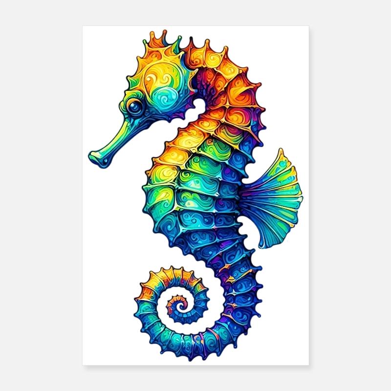 Seepferdchen Poster 40x60 cm
