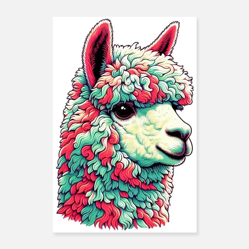 Alpaca Poster 16" x 24" (40x60 cm)