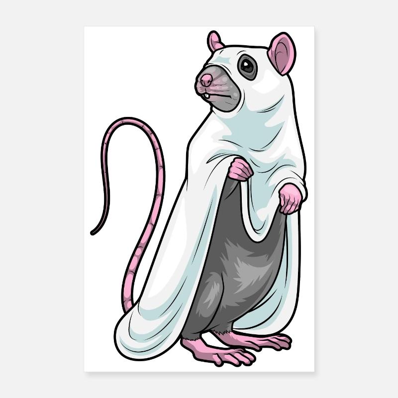 Ratte Halloween Geist Poster 40x60 cm
