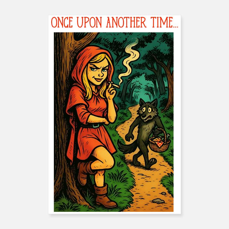 ES WAR EINMAL - Black Humor Poster 40x60 cm