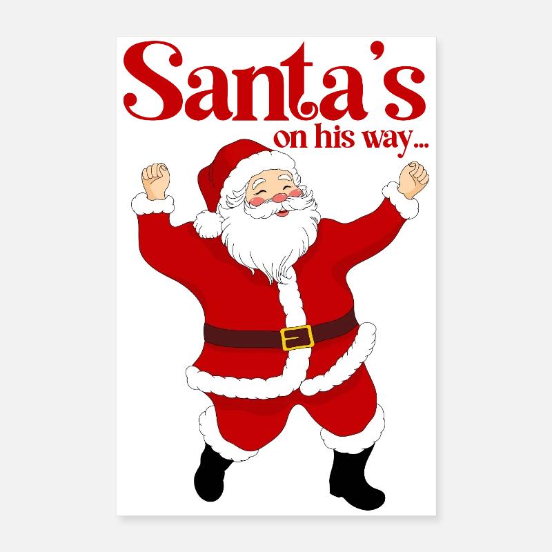 Danse du Père Noël Poster 40 x 60 cm