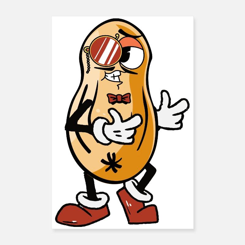 Coole Erdnuss Poster 40x60 cm