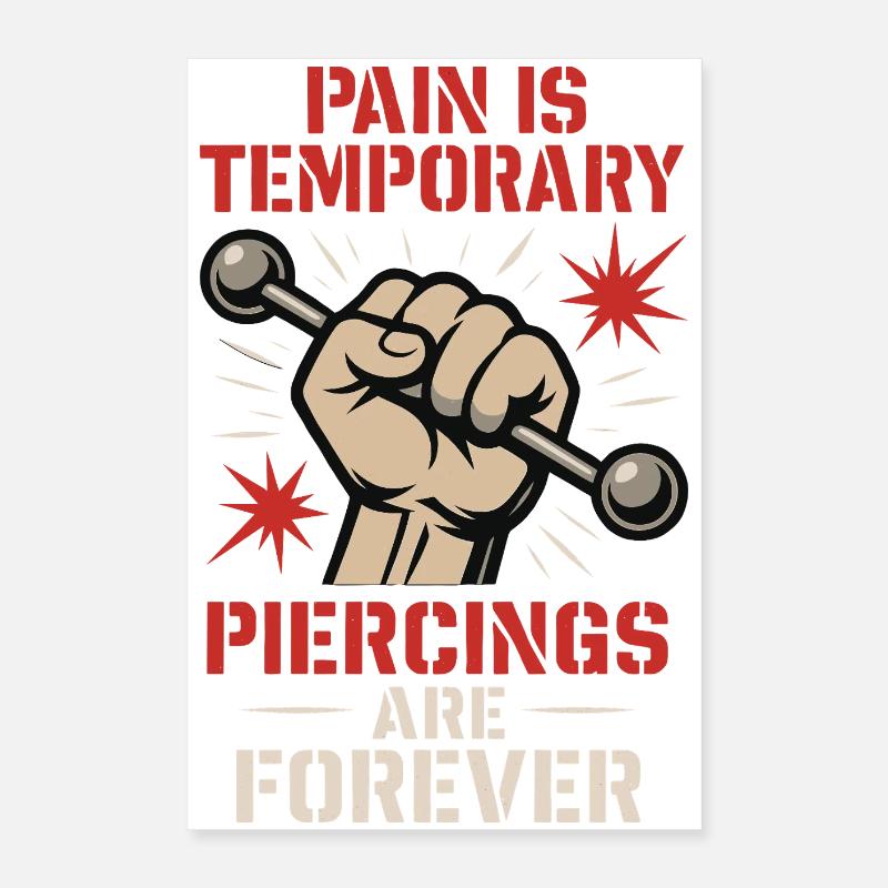 Piercing Addict Corpo Mod Appassionato Poster 40x60 cm