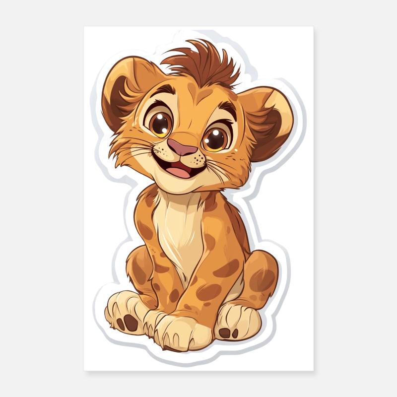 Löwe Poster 40x60 cm