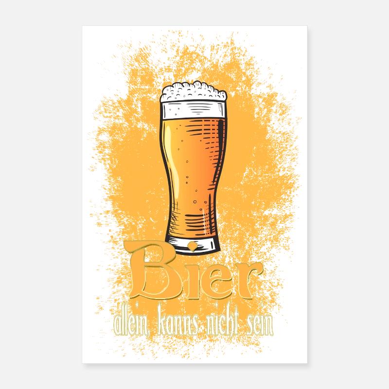 Dicton du verre de bière Poster 40 x 60 cm